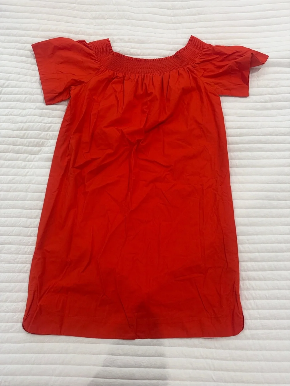 J. Crew Girls Bright Red Off-Shoulder Summer Dress